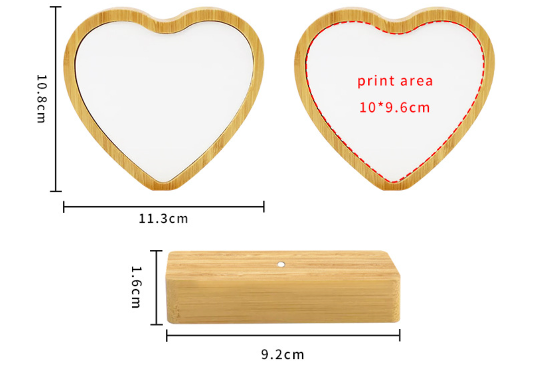 bamboo wood photo frame tabletop display ornaments magnetic attraction photo frame