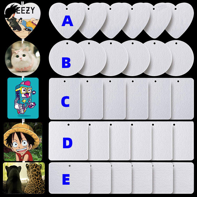 Sublimation Blank Air Fresheners felt Material - SP Sublimation