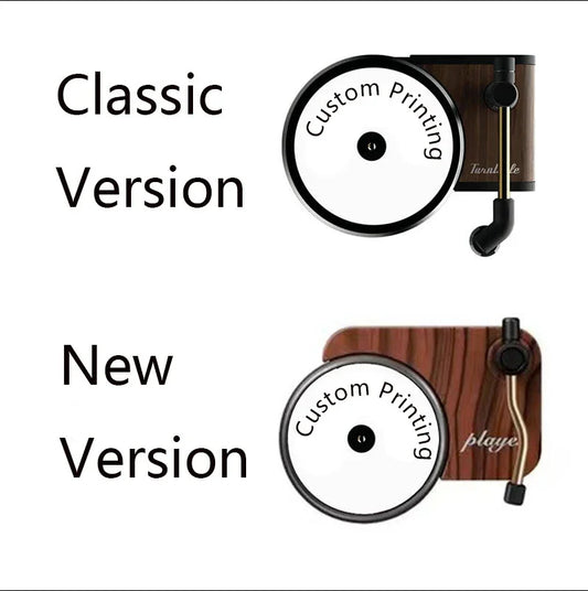 DIY Custom turnable Vinyl Record Player Car Perfume - Sublimation Blanks for Auto Interior)
