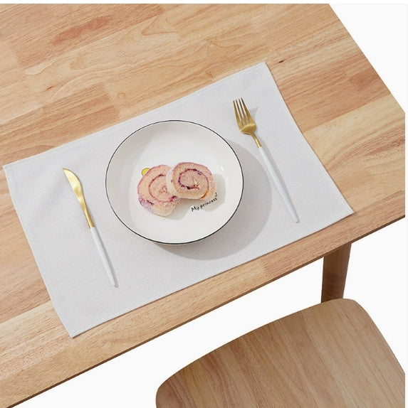 Sublimation Blank Place Mats 300gsm,cotton/linen polyester material,in 4 sizes,double layer/single layer