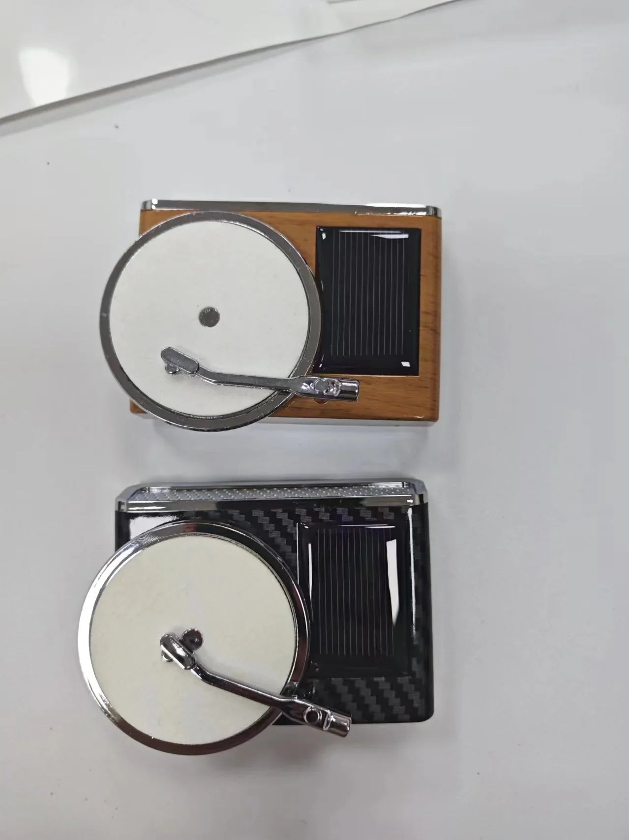 Solar turnable Felt Disk Player Sublimation Blank Car air freshener for Car Interior Decoration