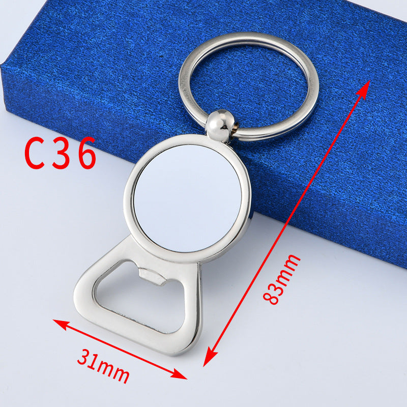 Sublimation Blank Keychains With Inserts bottle openner/ rotaable