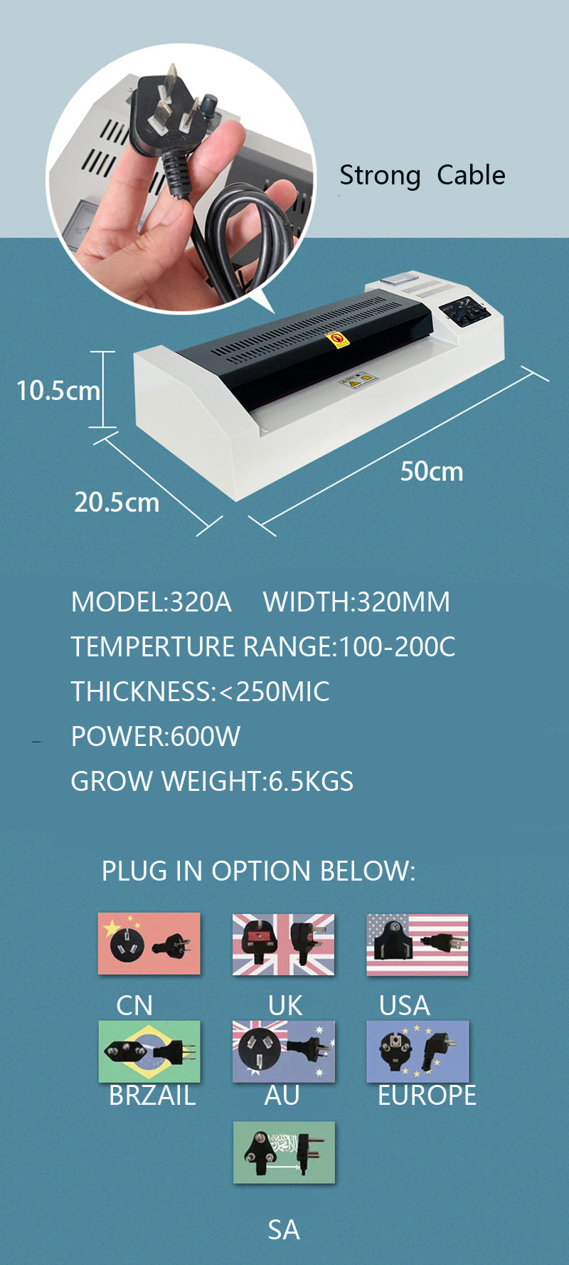A3 SIZE LAMINATOR 320A