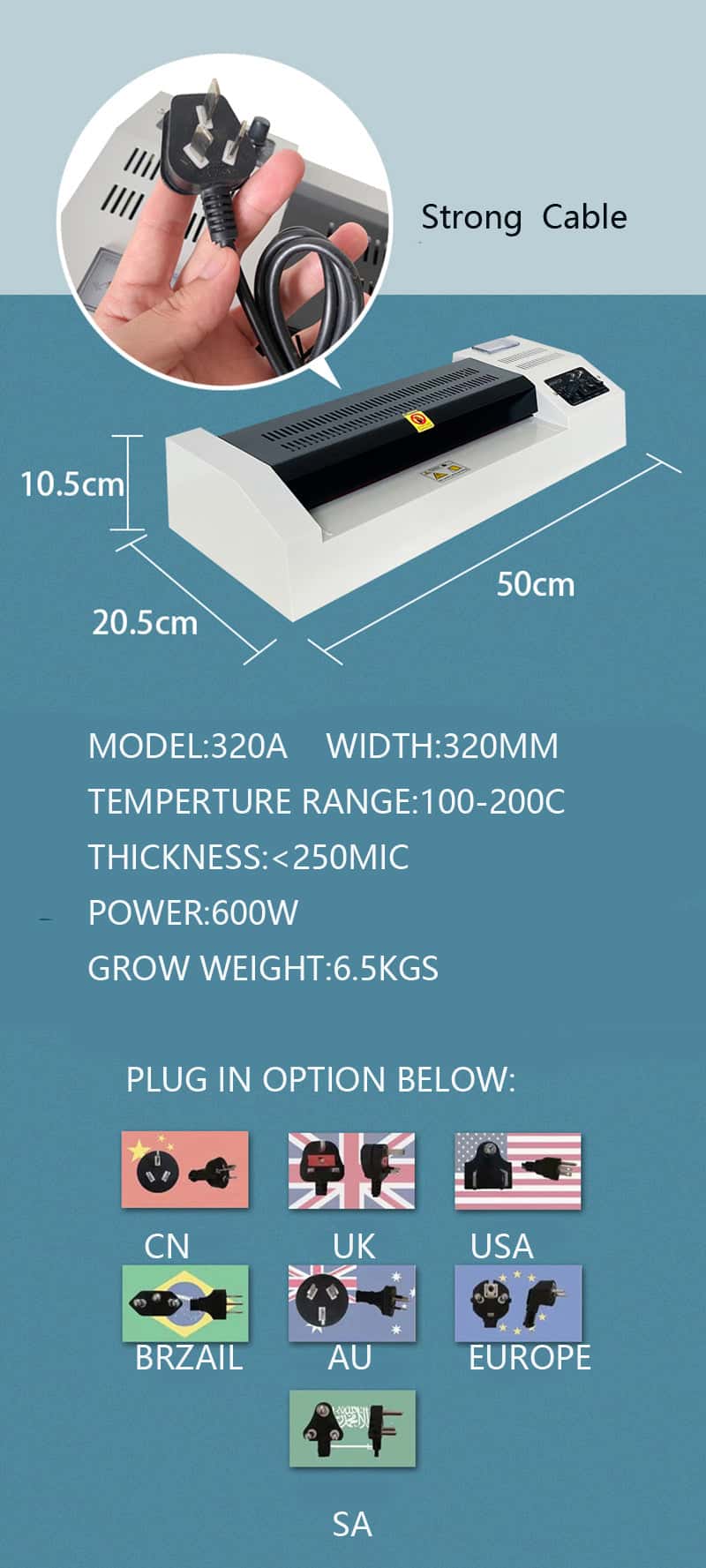 A3 SIZE LAMINATOR 320A