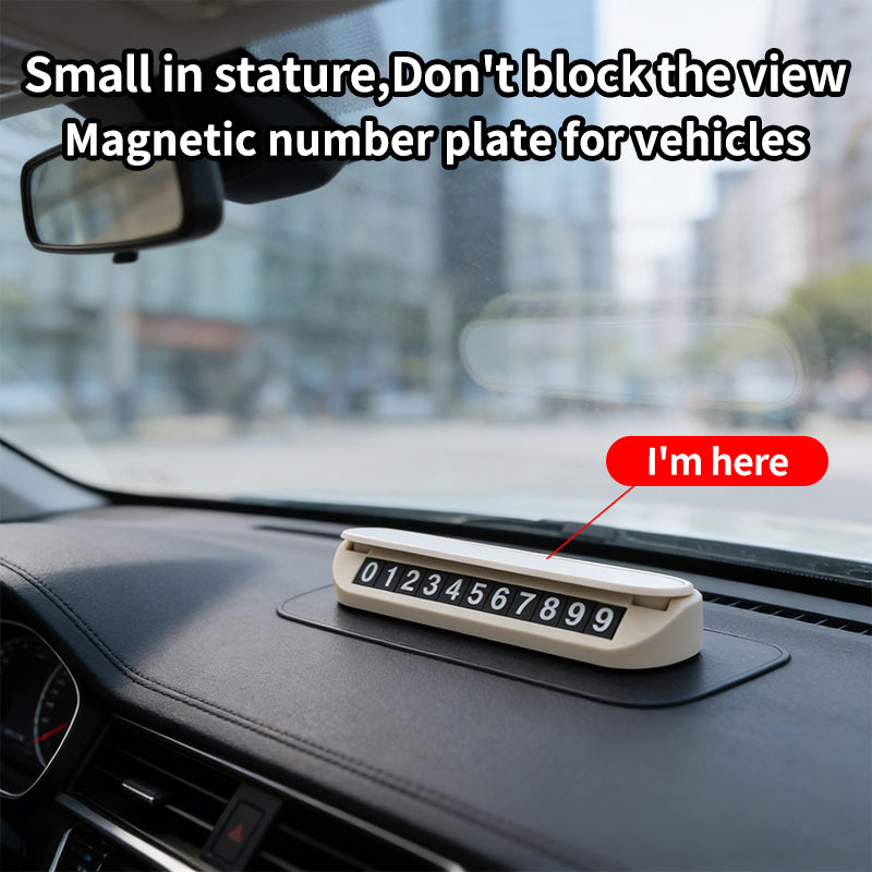 Sublimation Blank Car Temporary Parking Number Plate - Customizable Car Accessory