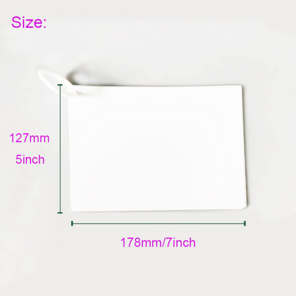 Heat transfer PET plastic baby book sublimation blank plastic children's book DIY card 5 Pages