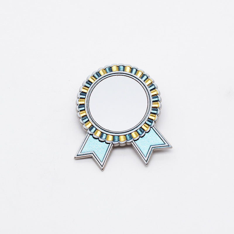 Sublimation blank pin Badge in 2 colors with inserts