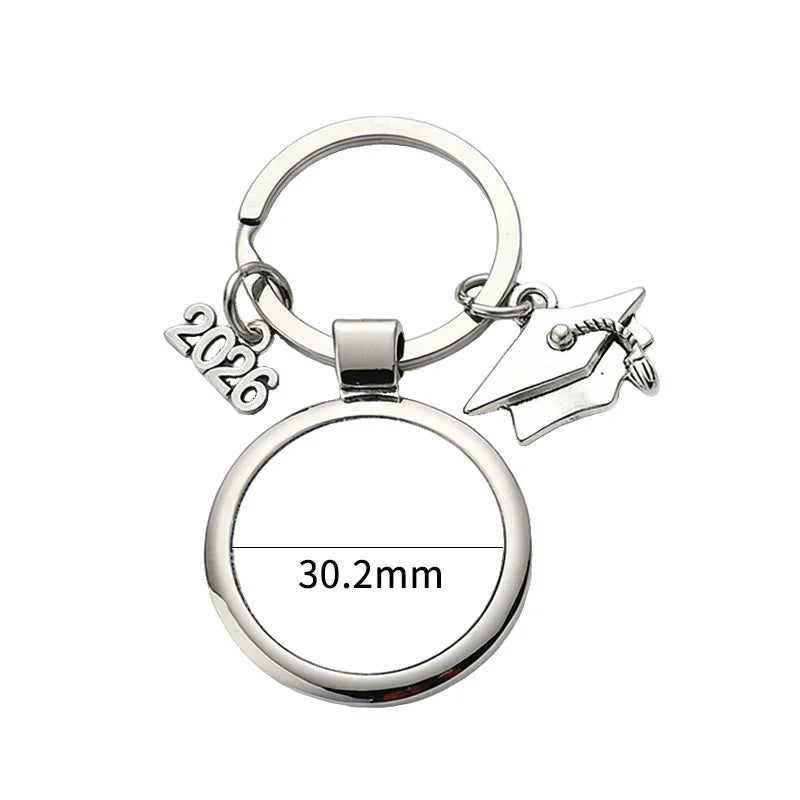 Graduation Sublimation Blanks Metal Blank Keychain Graduation diy Gift Keychain