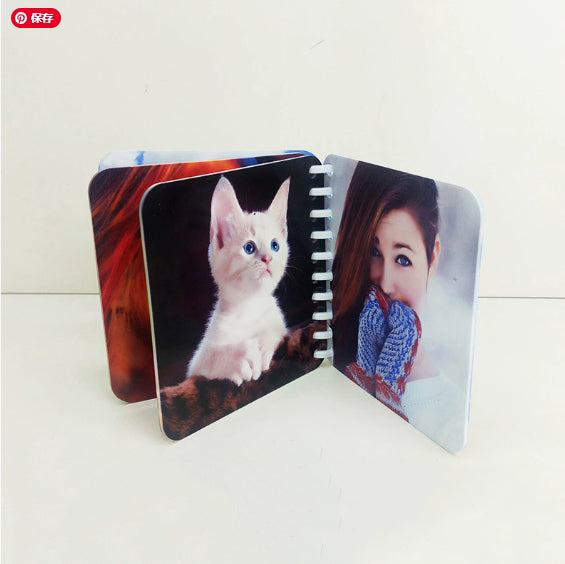 Sublimation Blank FRP Baby Books in 2 design heart and Square