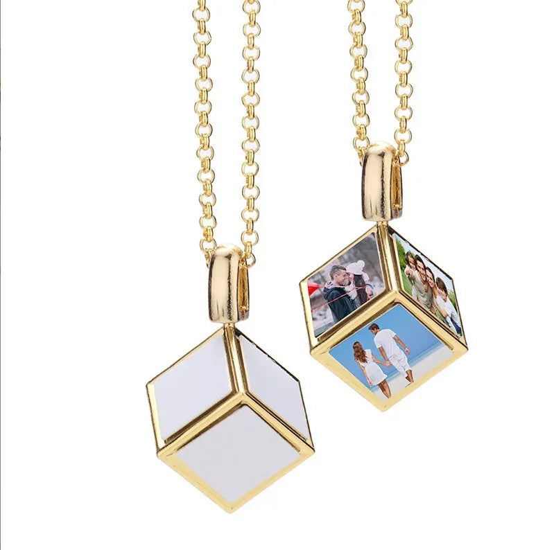 Sublimation Blank Dice Necklace with alu inserts - SP Sublimation