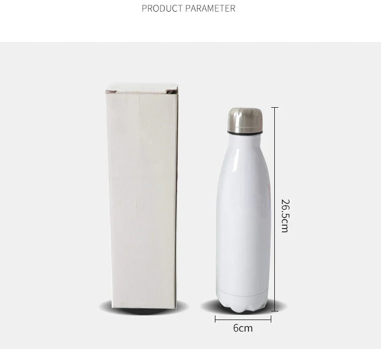 Sublimation Blank 500ml Stainless Steel cola vacuum Bottle - SP Sublimation