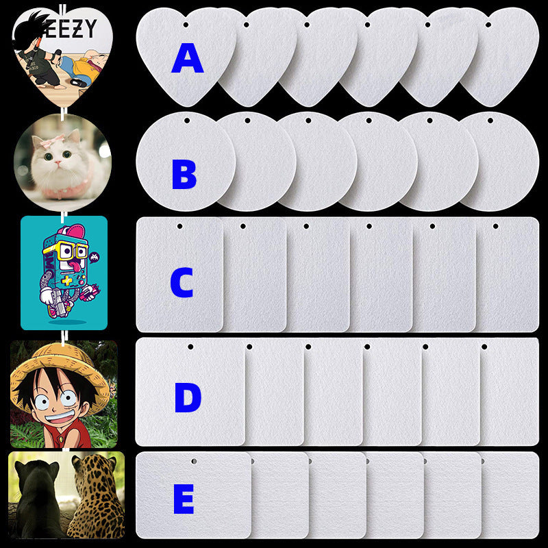 Sublimation Blank Air Fresheners felt Material - SP Sublimation