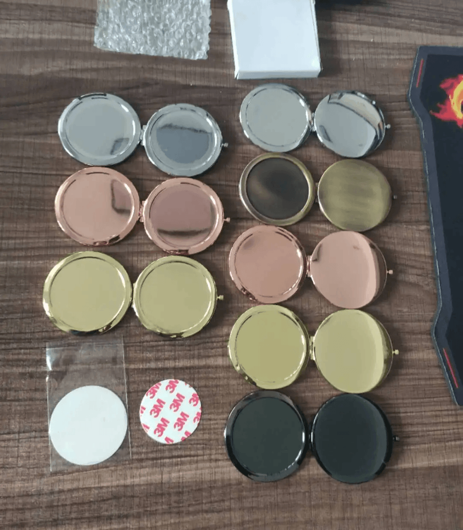 Sublimation Blank High Qulity Compact Mirrors in 4 color with alu insert - SP Sublimation