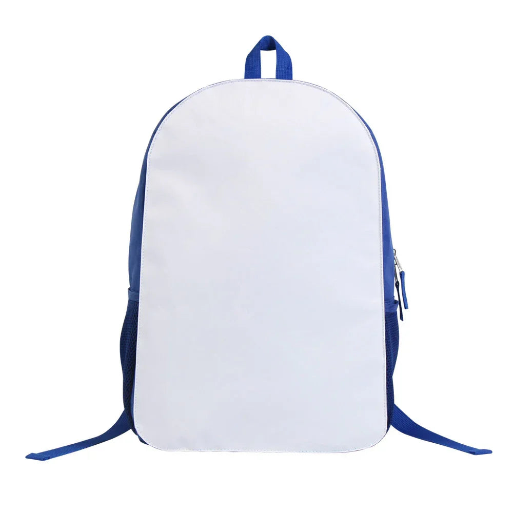 16 inch Sublimation Blank Shoulders Bag Backpack in 4 colors