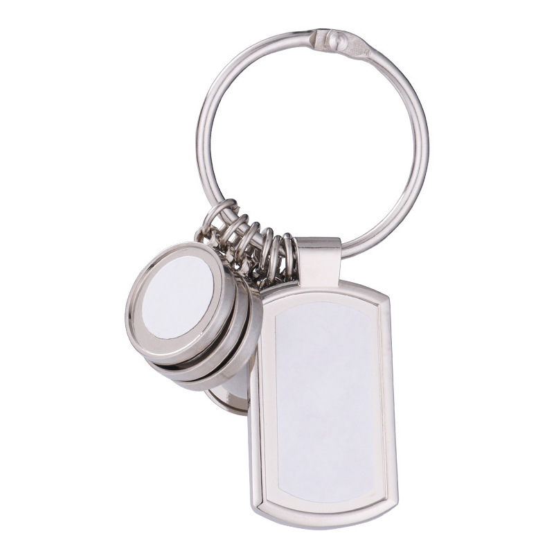 Sublimation Blank 3+1 set Key chain with 4 inserts/6+1 set key chain with 7 insert - SP Sublimation