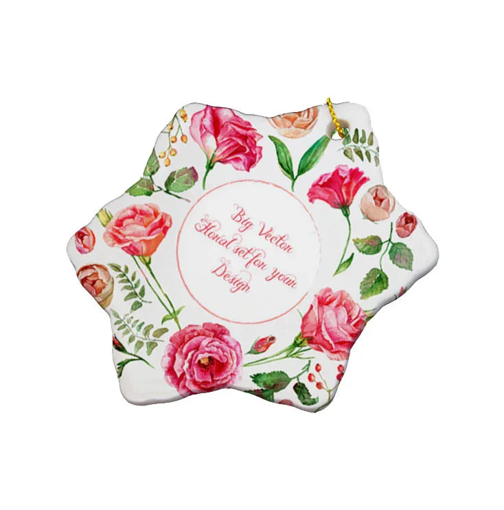 Sublimation Blank Ceramic Christmas Ornaments - SP Sublimation
