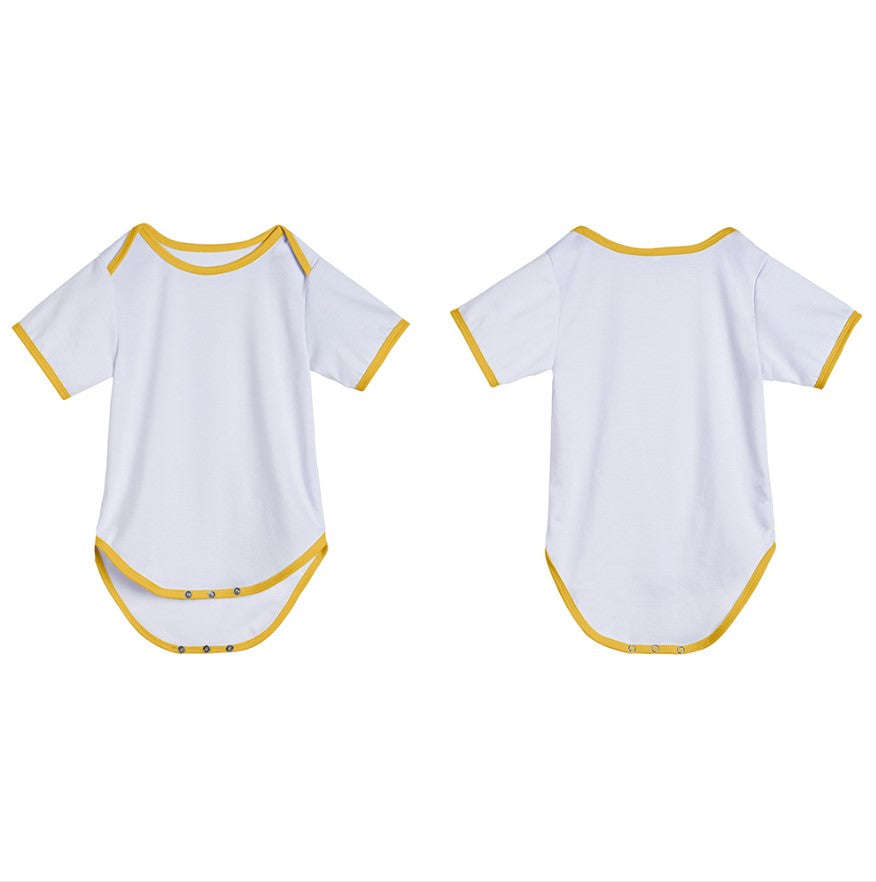 Sublimation Blank full white and Color Edge Baby overall - SP Sublimation