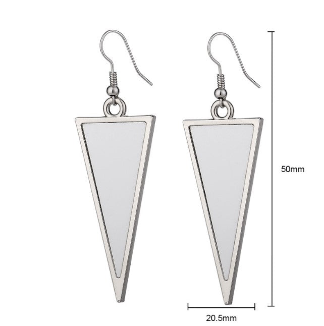 Sublimation Blank Metal Ear rings with insert - SP Sublimation