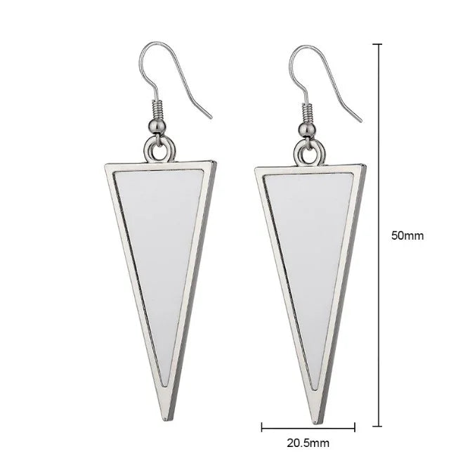 Sublimation Blank Metal Ear rings with insert - SP Sublimation