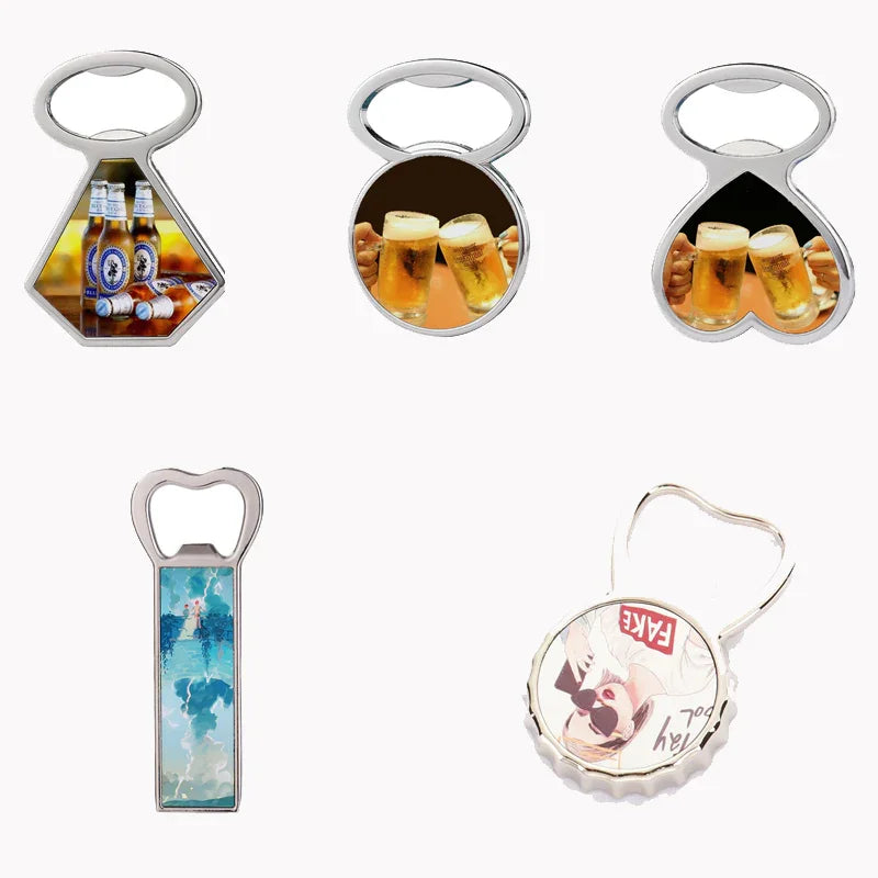 Bottle openers with inserts
