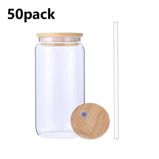 16oz glass /Plastic cup 50pack for sublimation free shipping and no tariff