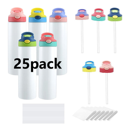 12/16/20oz children's  tumblers for sublimation free shipping and no tariff 25/50 pack