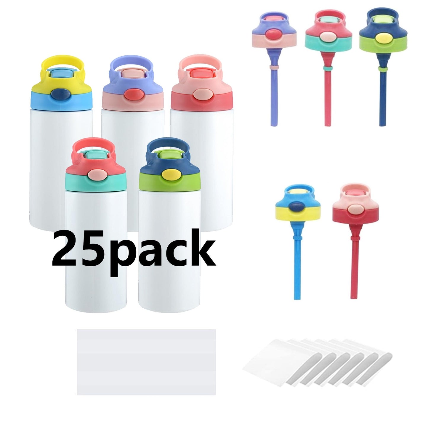 12/16/20oz children's  tumblers for sublimation free shipping and no tariff 25/50 pack