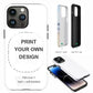 2-in-1 construction: PC outer shell and TPU inner liner around a printed film insert