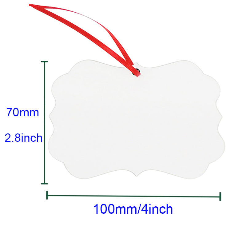 Sublimation  Blank  Alu Christmas Oranments