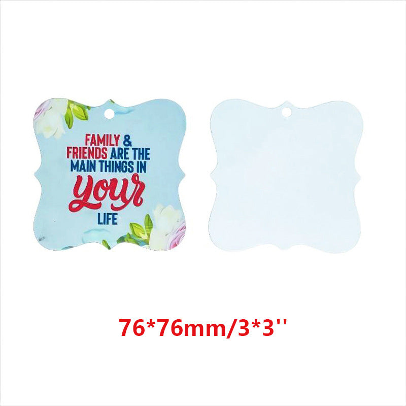 Sublimation  Blank  Alu Christmas Oranments