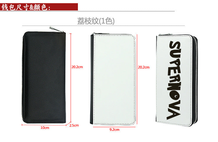 Sublimation Blank PU Leather long Purse/wallet Lichee Pattern/crocodile skin/snake skin for wholesaler only