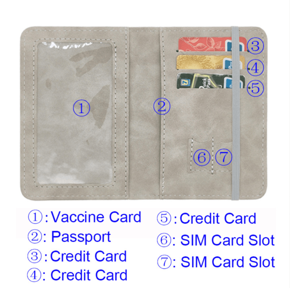 Sublimation Blank Printable PU Leather Blank Passport Book Card Holder Sublimation blank printable pu leather blank passport book card holder