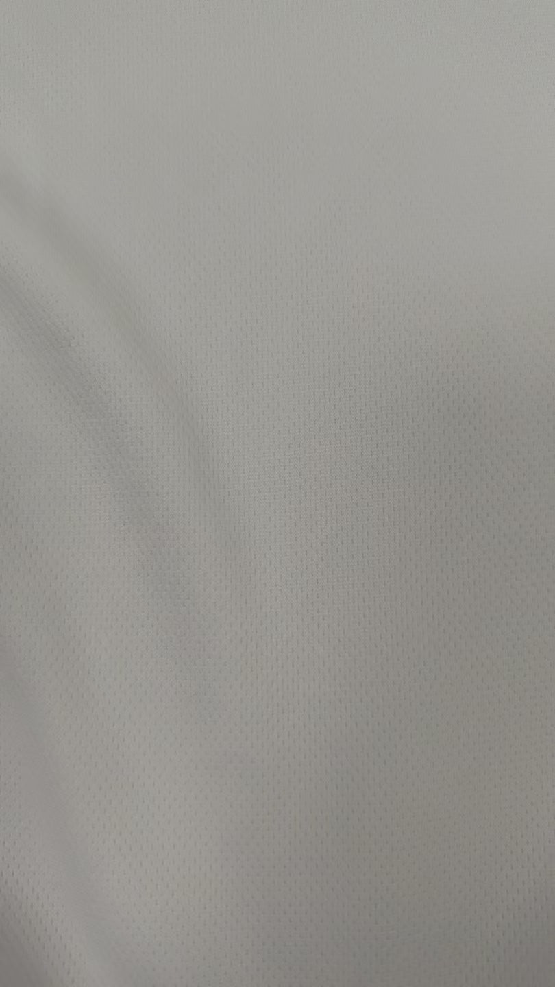 White polyester fabric close-up