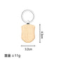 Blank wood Keychain/Tag For Laser, not for sublimation in 15 designs