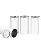 Bulk Sublimation Straight Tumblers with Lids and Straws, Professional Grade White Blanks for Sublimation, 12/16/20/30 oz Stainless Steel Travel Mug Factory Direct sell by box,for wholesaler only
