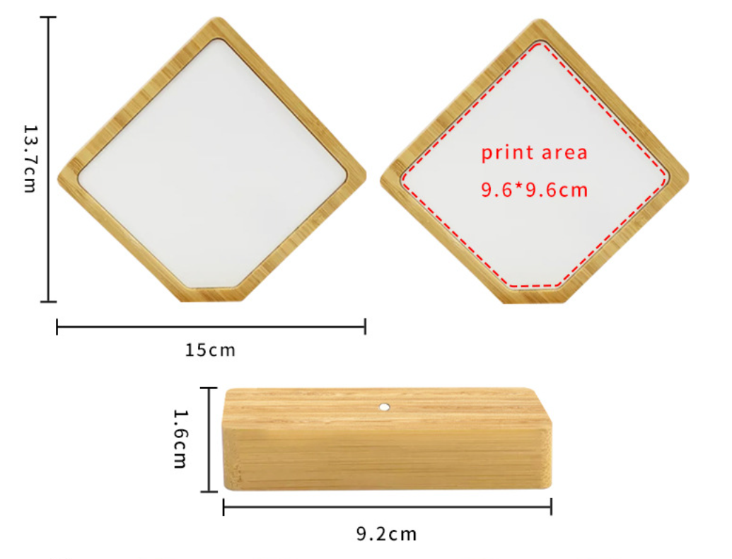 bamboo wood photo frame tabletop display ornaments magnetic attraction photo frame