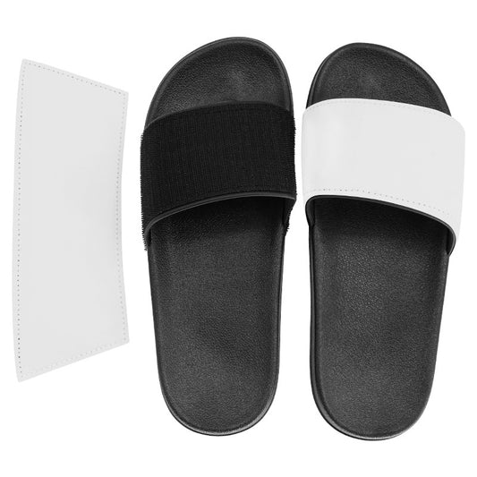 Blank slippers For Sublimation，Removeable Patch thick rubber base