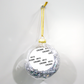 8cm Sublimation Blank 6 color flocculent transparent plastic Christmas ball ornaments