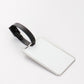 High-End Metal Sublimation Luggage Tag with Aluminum Insert, Custom Zinc Alloy Travel Bag ID Tag for DIY Heat Transfer, Personalized Suitcase Label with Strap