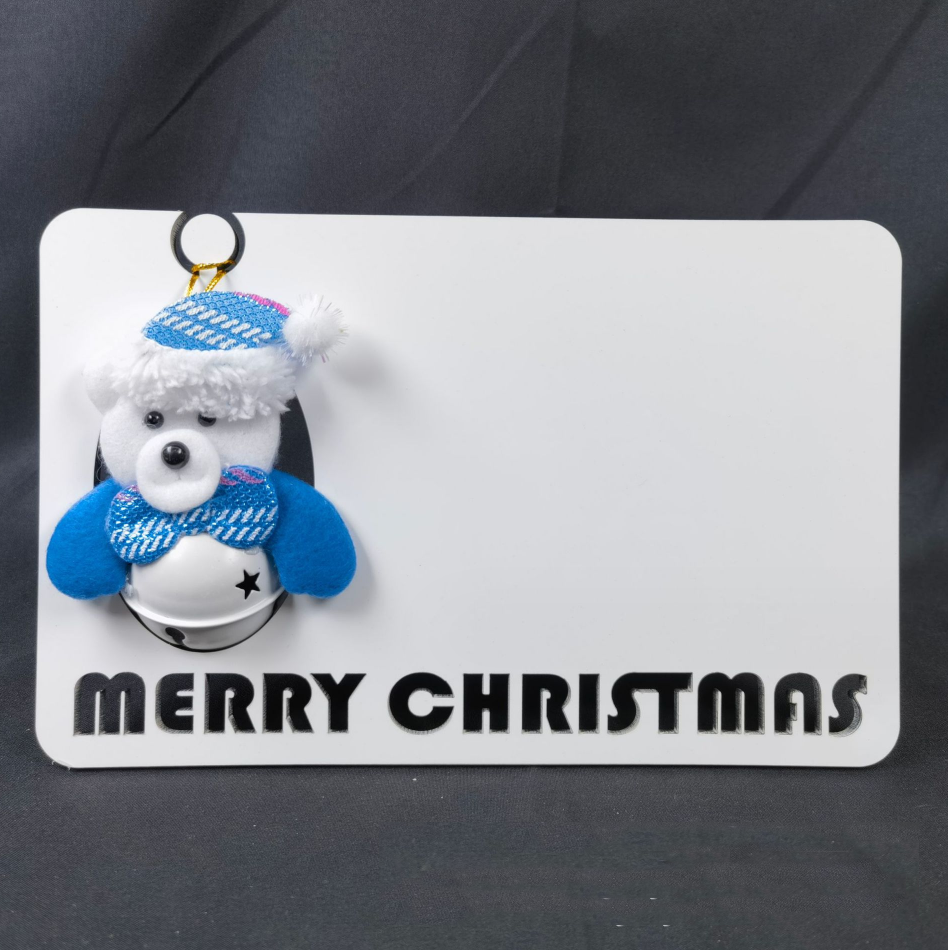 New Sublimation Blank Christmas Photo Board Christmas Puppet Doll Blank Photo Board