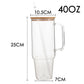 40oz  Glass Stanley Tumbler for sublimation Clear/Frosted