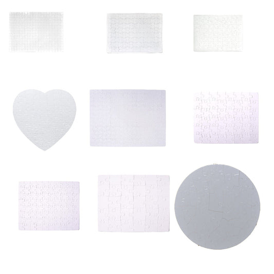 Sublimation  Blank  Paper Puzzle in different designs rectangle Pure White/Pearl White - SP Sublimation