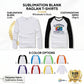 Sublimation Blank Long Sleeve T Shirt Color Sleeves high quality for adults and Kids