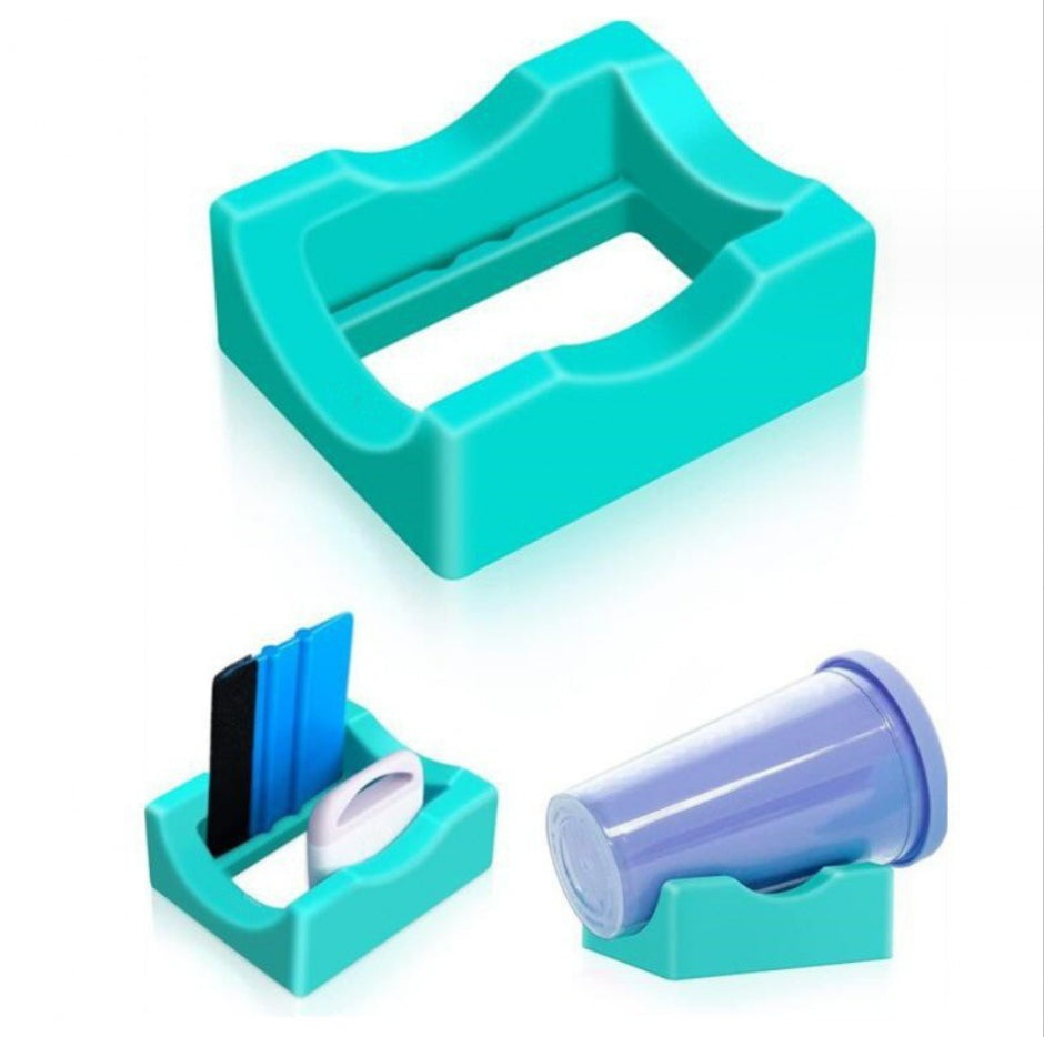 Convenient Small Silicone Cup Tomak Cup Protection Insulation Cup Holder Square Anti slip Glass Cup Holder