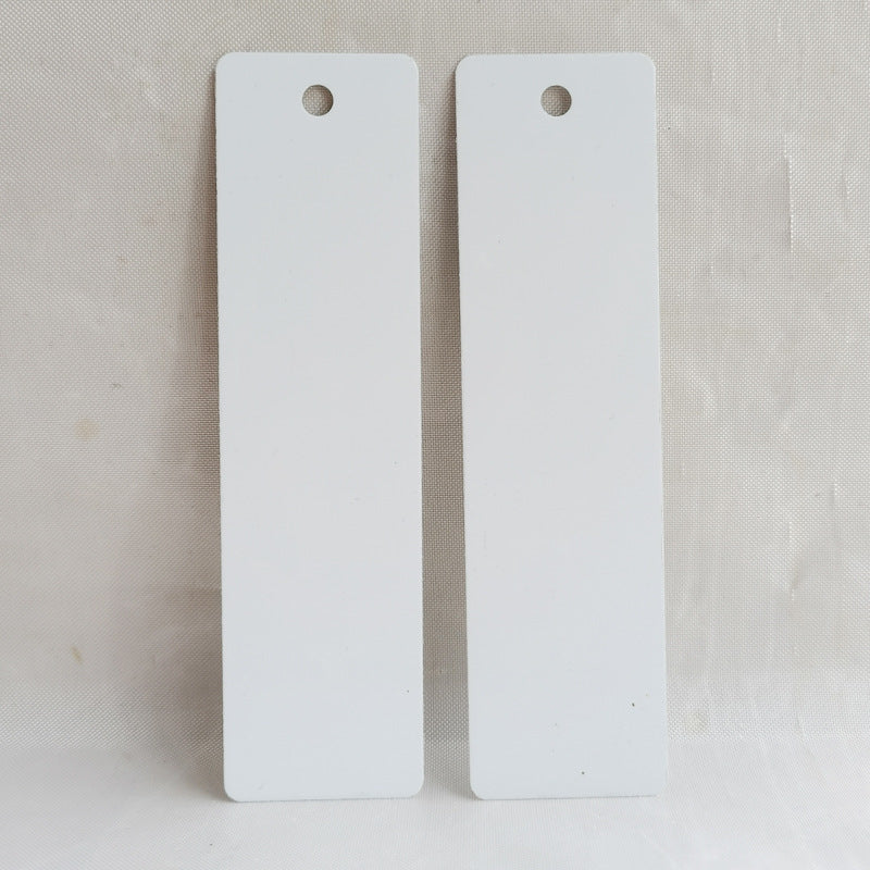 Sublimation blank aulumium sheet bookmark with /without tassel(price not include tassel)