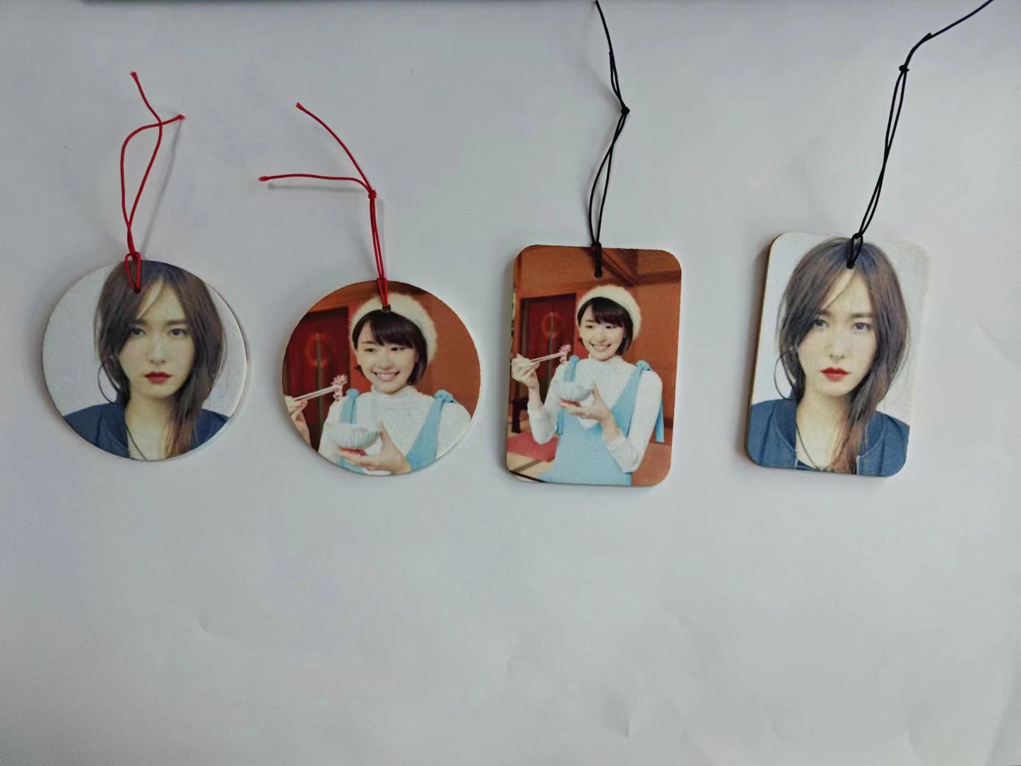 Custom Printing  For  Air Freshner in 3 shapes free shipping  moq 10 piece double size printing