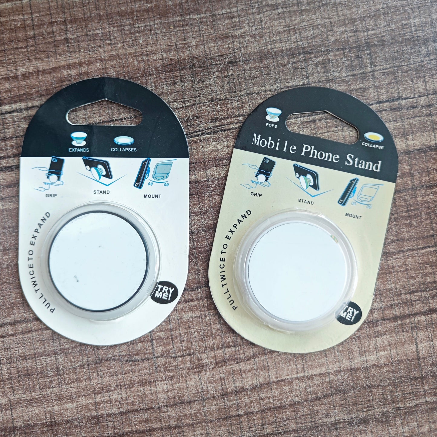 Sublimation  Blank Pop Socket with alu insert