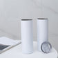 Bulk Sublimation Straight Tumblers with Lids and Straws, Professional Grade White Blanks for Sublimation, 12/16/20/30 oz Stainless Steel Travel Mug Factory Direct sell by box,for wholesaler only