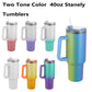 Sublimation  Blank  40oz  Stanley handle mugs Sparkle Color and Two Tone Color