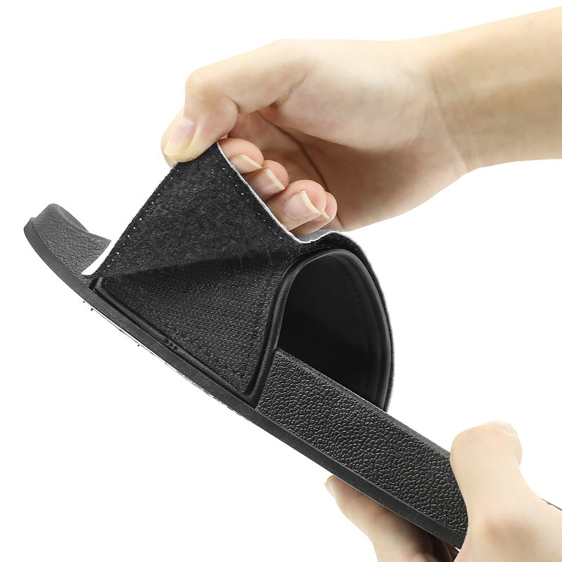 Blank slippers For Sublimation，Removeable Patch thick rubber base